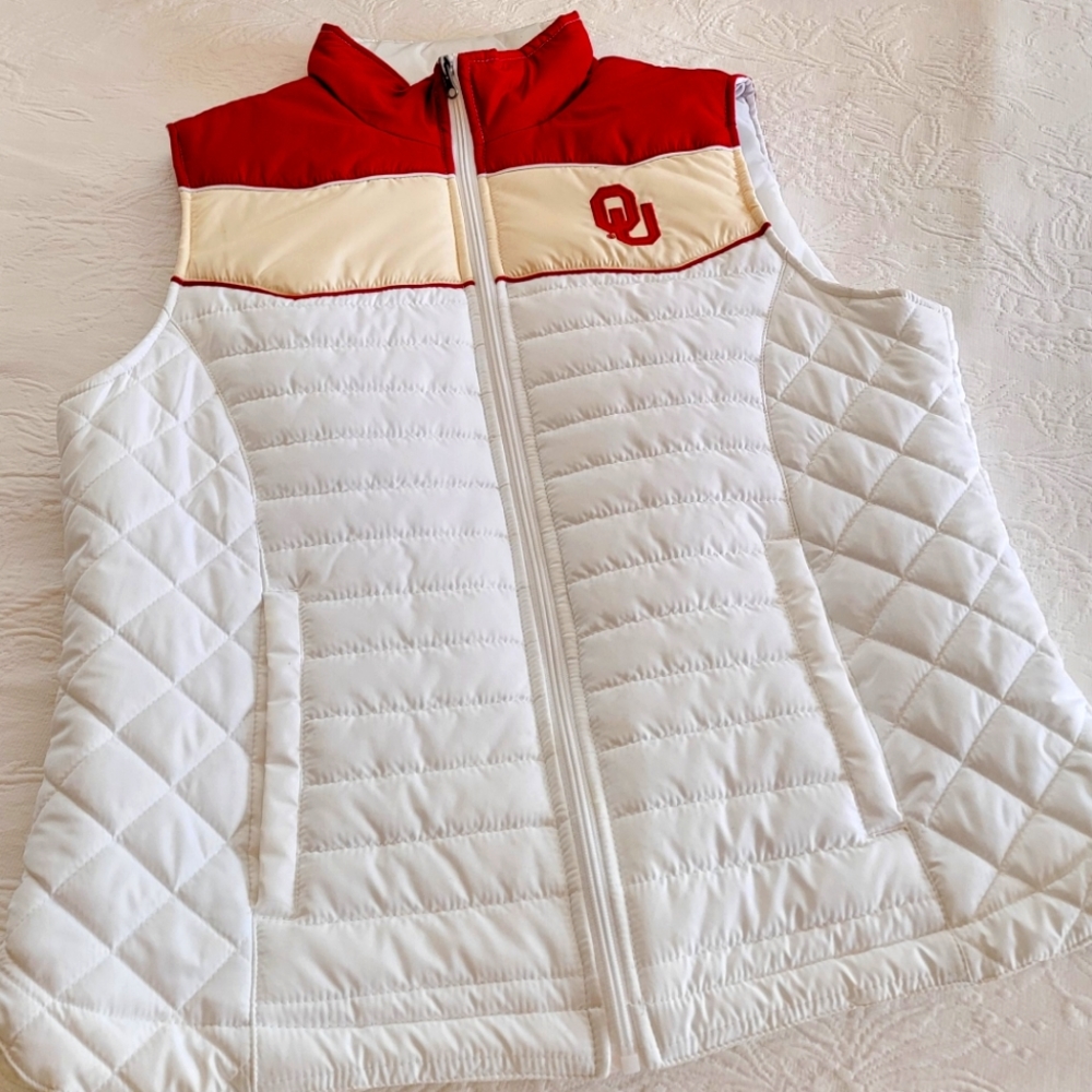 OU Sooners White Collegiate Vest